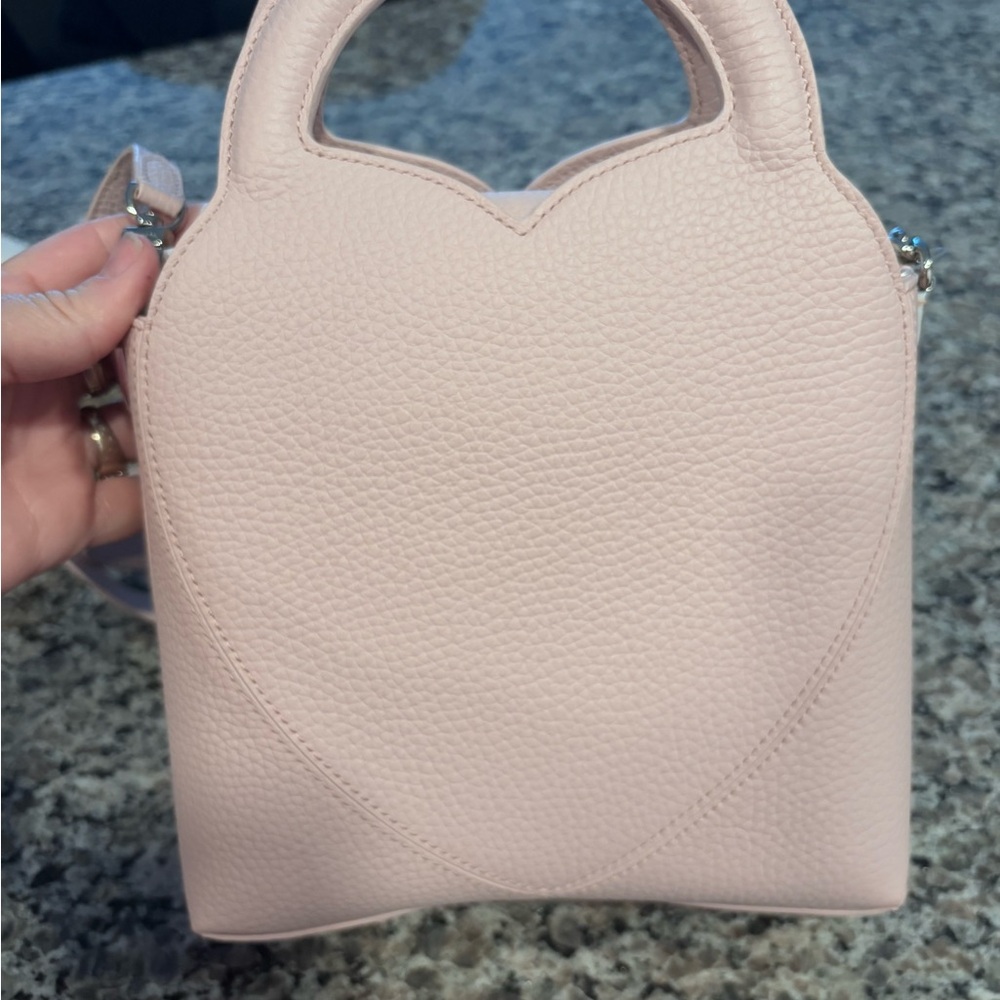Tiffany & Co. Light Pink Crossbody Bag with Silver Chain - Picture 3 of 5
